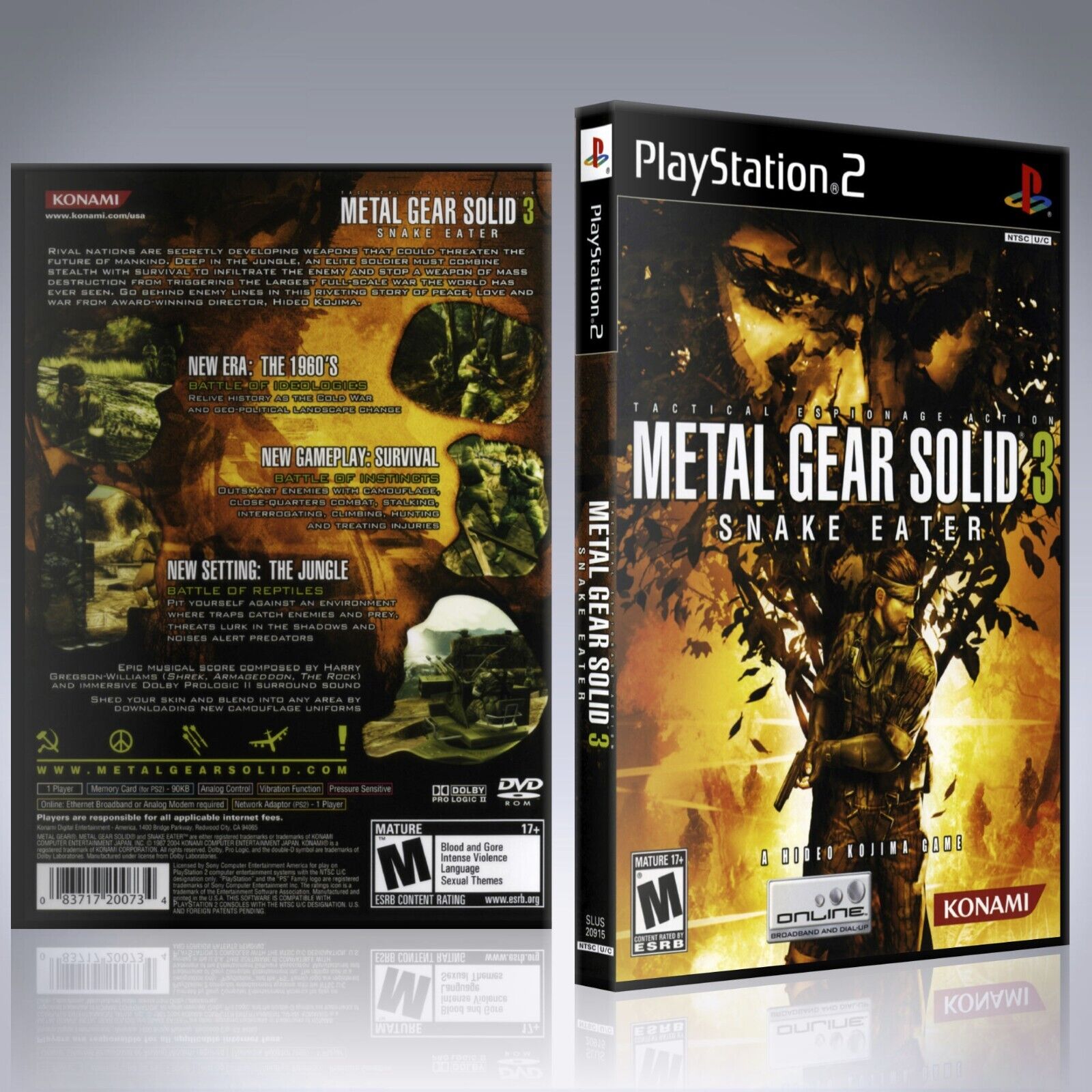 Jogo Metal Gear Solid 3: Snake Eater PS2 ( playstation 2 )