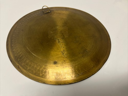 Beautiful Egyptian Brass Plate Wall Decor Etched 6.25” - Picture 4 of 7