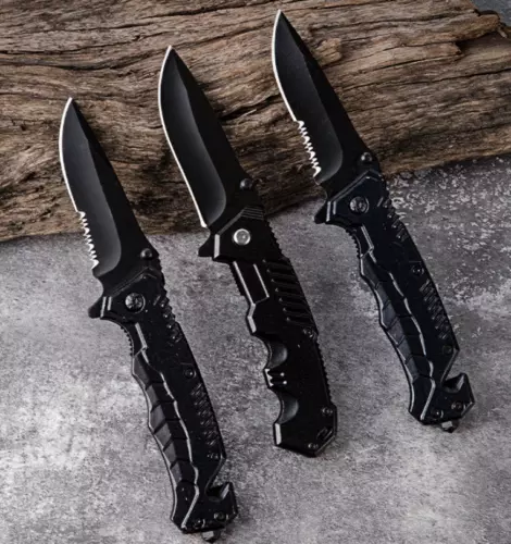 folding knife pocket knife Spring open Assist survival hunting tactical knife - Bild 6 von 9