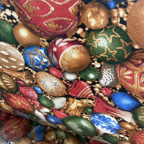 Cranston Christmas Ornament Fabric Material Cotton Glitter Coated 44 X 144 4 Yd - Picture 6 of 7