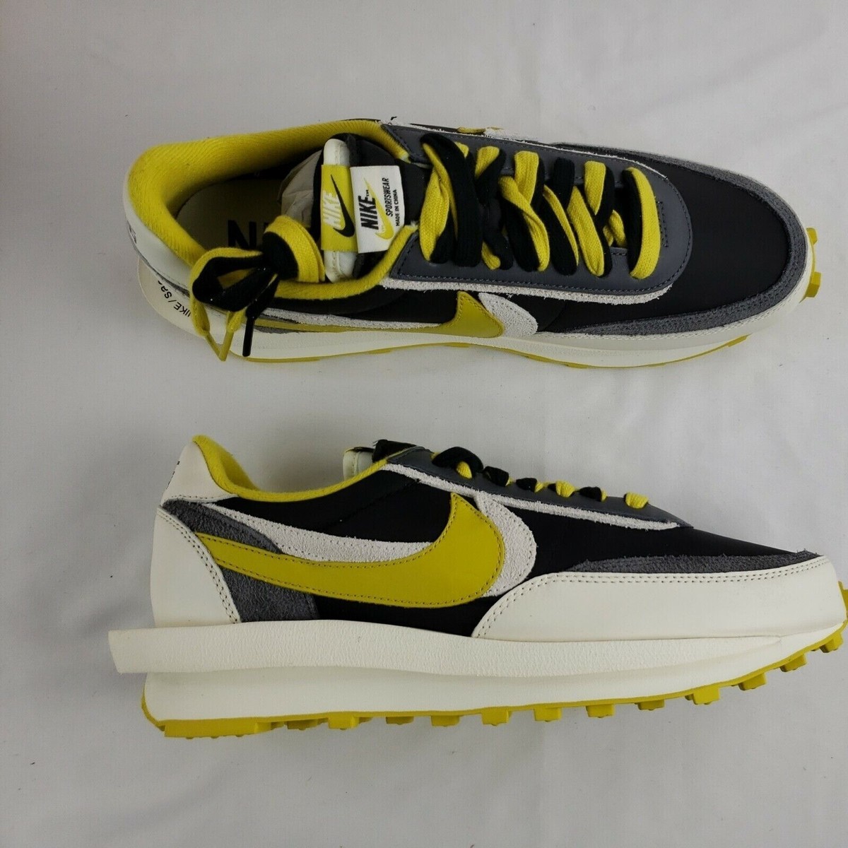 Nike x Sacai Blazer Unisex Flat Shoes in Black and White E-SEVEN