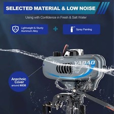 3.5HP 2-Stroke Outboard Motor Inflatable Fishing Boat Engine Water Cooled System
