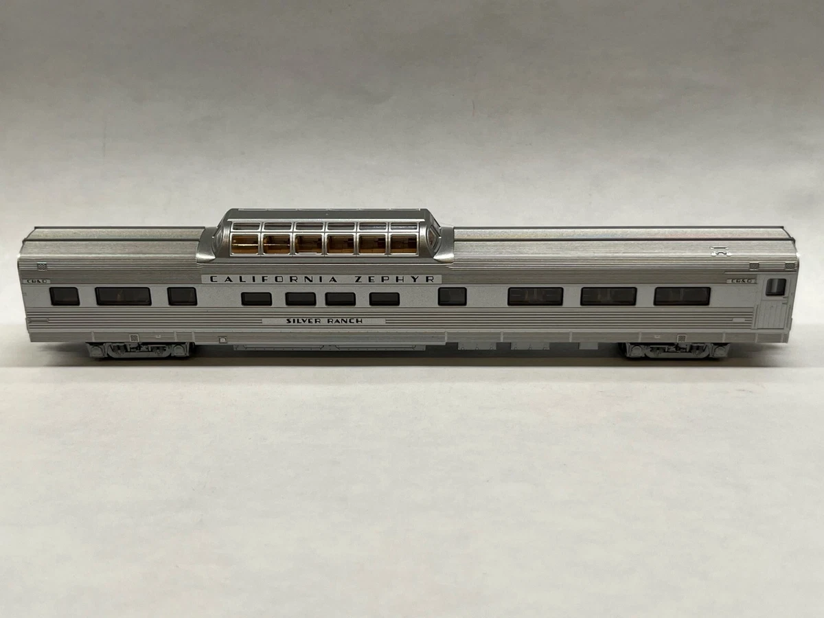 Kato Vista Dome Coach California Zephyr Silver Ranch Passenger Car CB Q N Scale