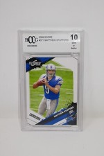 2009 Score #371 Matthew Stafford Rookie Card RC 🔥BCCG 10 MINT OR BETTER