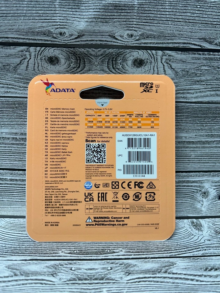 ADATA-Premier 128GB Micro SDXC UHS-I Class 10-V10 A1 Memory Card - Image 2 of 2