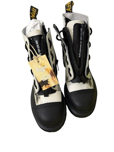 Dr Martens X Nine Inch Nails Collab Zipper Platform Boot Rare HTF