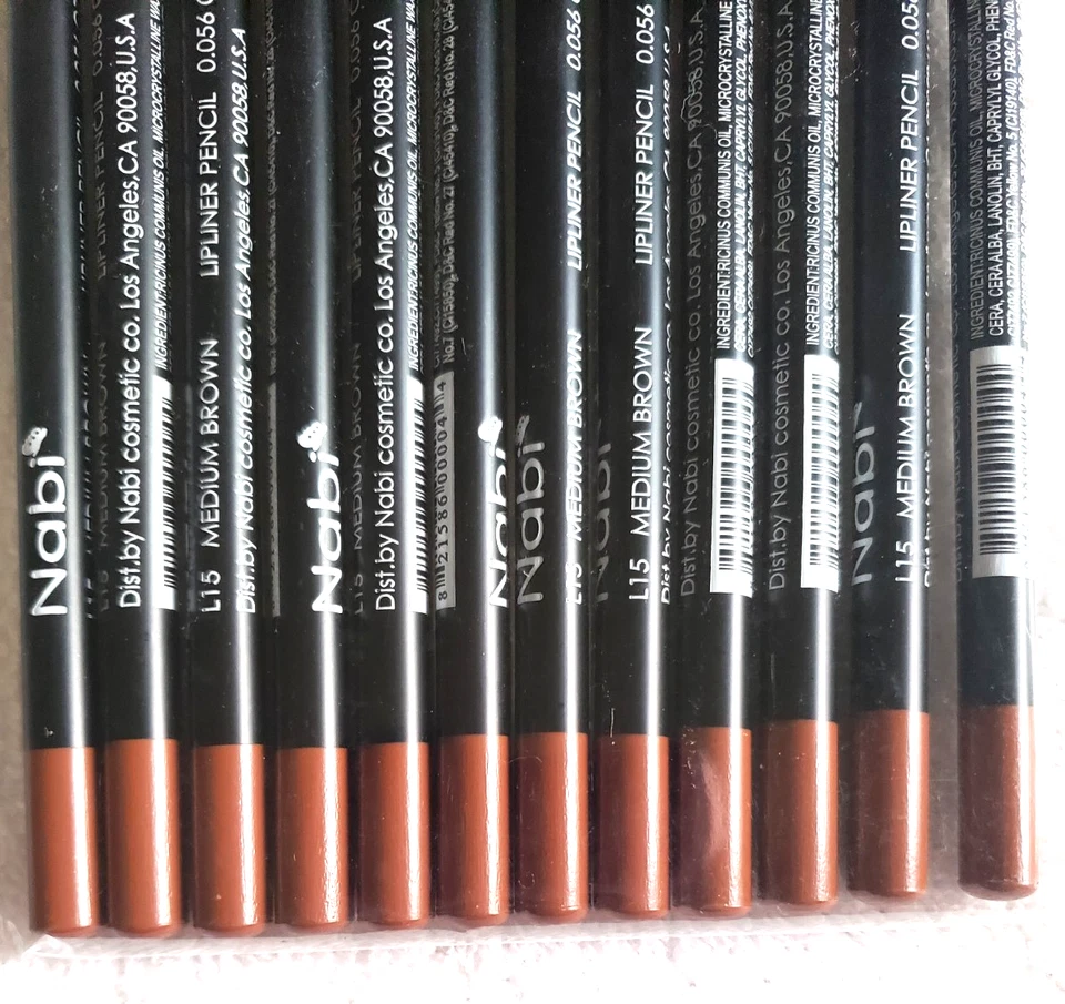 Lipliner Pencil Medium Brown Color 12 Lip liner Pencils Lot 7 IN Long - Image 3 of 4