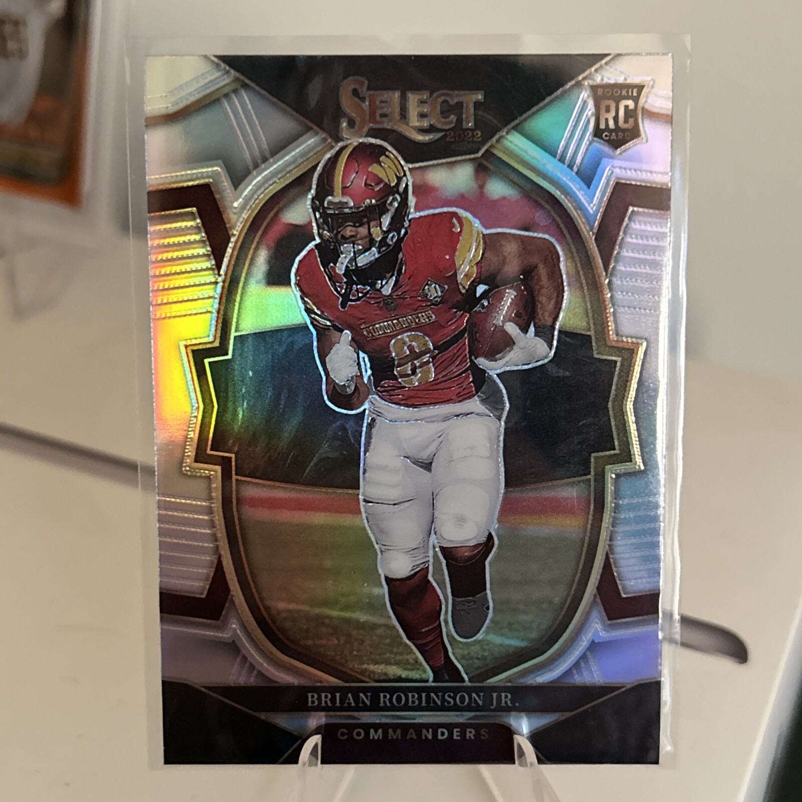 Brian Robinson Jr 2022 Panini Select RC Concourse Silver Prizm Rookie Commanders