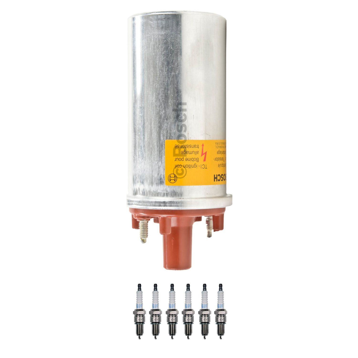 Bosch Ignition Coil Denso 6 Platinum TT Spark Plug Kit For Porsche 911 3.2 H6