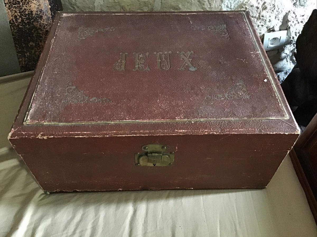 Ancienne Boîte De Jeu De Société XIXe – Deux étages – Lithographiée – Manufacture Lyonnaise (MJL)