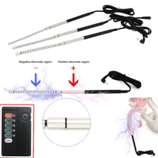 Male Electric E-stim Stretcher Urethral Expander Rod Penis Plug Dilator Metal