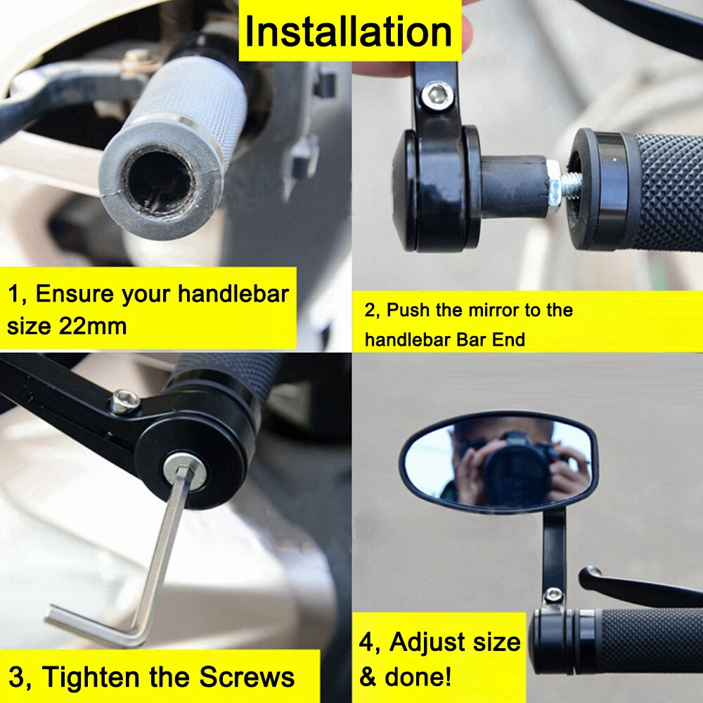 Installing bar end on sale mirrors