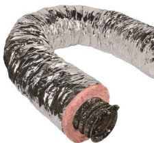 20 Silver Flex Quietflex Insulated Flexible Duct R8 25