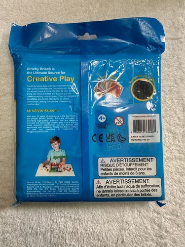 NEW-Strictly Briks 6 - 6x6 Stackable Baseplates - Works With All Bricks-6 Colors - Picture 3 of 3