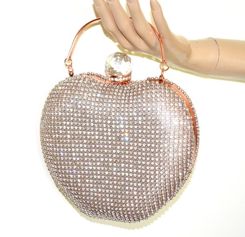 Pochette Borse Gillter in Oro Rosa Pochette Borse Da Donna Matrimoniu  Pochette Borse Rotonde Borse Rotonde è Borse Crossbody Party Bag Tracolla |  Abeax