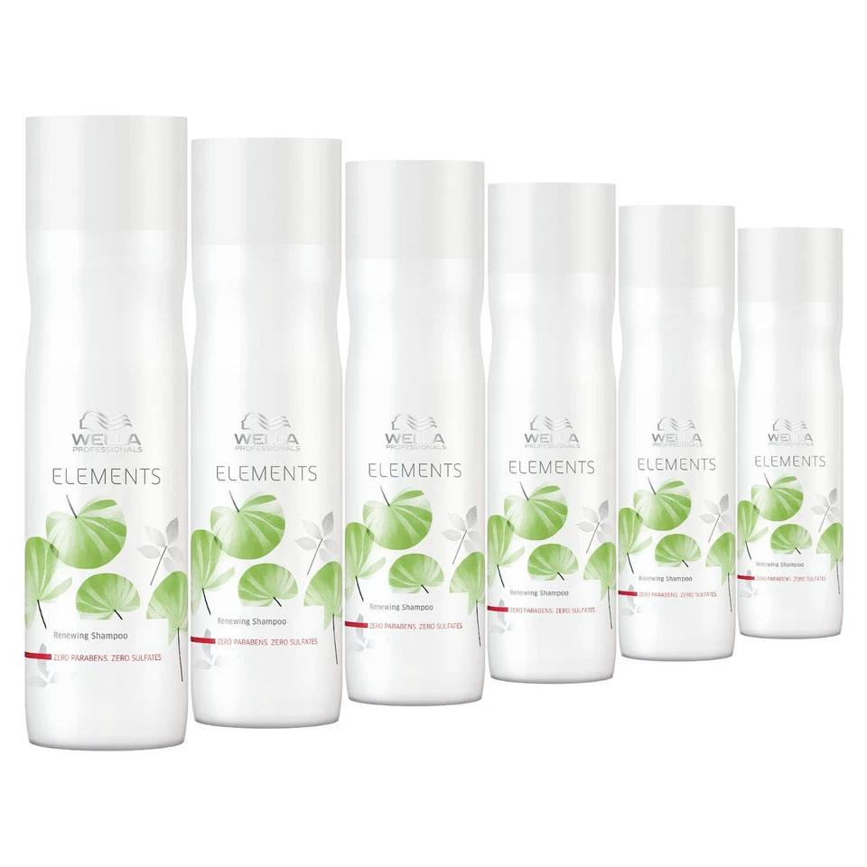 Lote a granel de 10 champú renovador Wella Professionals Elements (8,45 OZ) Foto 2 de 2
