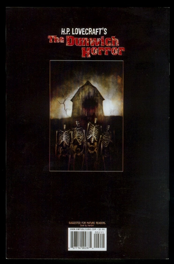 IDW Comics HP Lovecraft's The DUNWICH HORROR #1-4/4 NM/NM+ 9.4-9.6