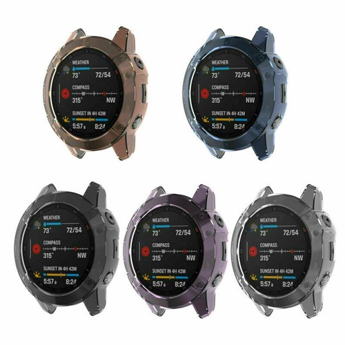 For Garmin Fenix 7 7X 7S 6 6S 6X Pro Watch TPU Case Protective Cover Shockproof - Picture 7 of 63