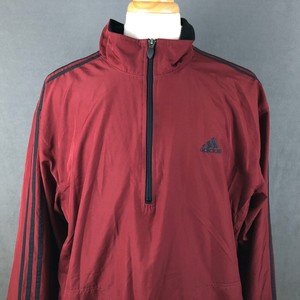 burgundy adidas jacket mens