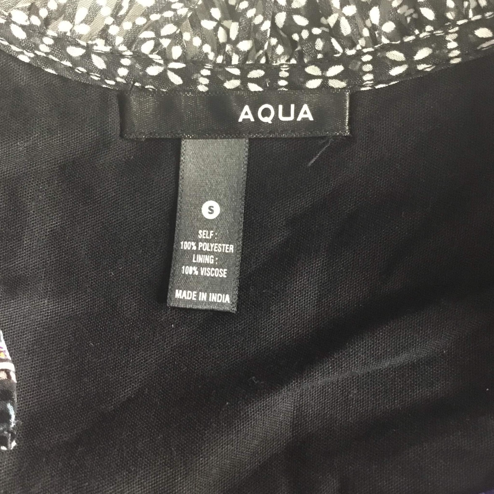 AQUA Multi Women’s Mixed Media Patterned Long Sle… - image 5