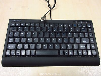 Keysonic ACK-595U UK QWERTY USB Wired Compact Mini POS Keyboard Toetsenbord ZWRT