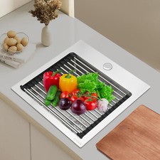 15 x 15 Inch Stainless Steel Drop-in Bar Sink Topmount Kitchen Sink Single Bowl