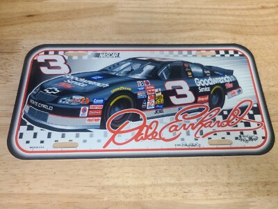 Vintage NASCAR Dale Earnhardt 3 Intimidator License Plate