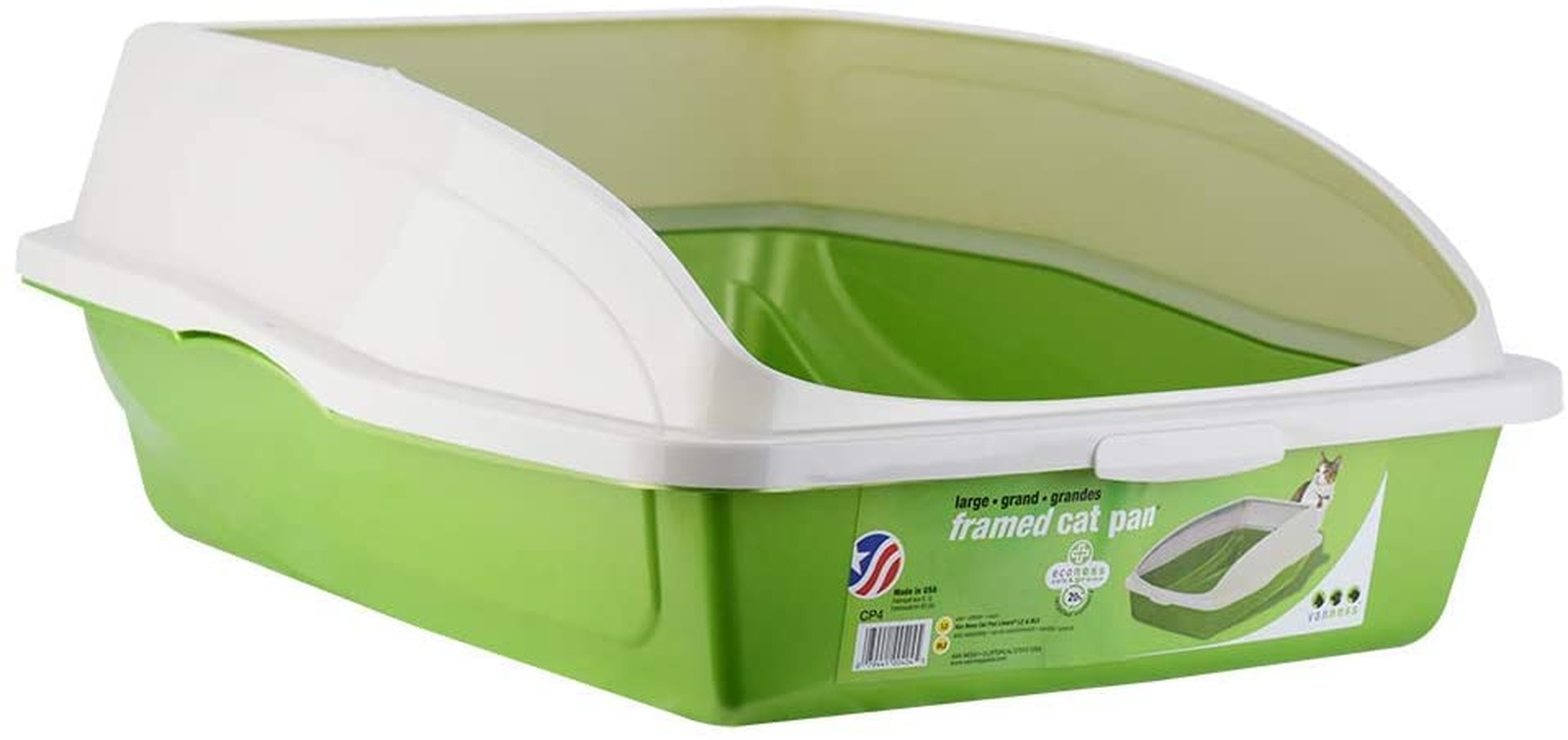 Van Ness Pets Large High Sided Cat Litter Box with Frame, Blue, CP4 eBay