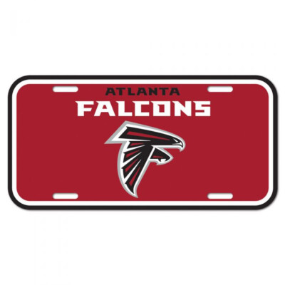 NFL Atlanta Falcons Car-Plate Auto Schild Kennzeichen Nummernschild Plastik