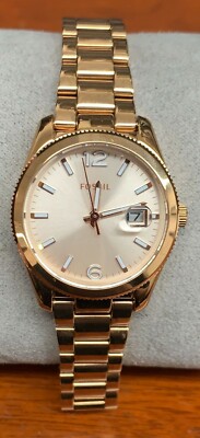 FOSSIL Boyfriend Rose dial Rose Gold-tone Ladies Watch 