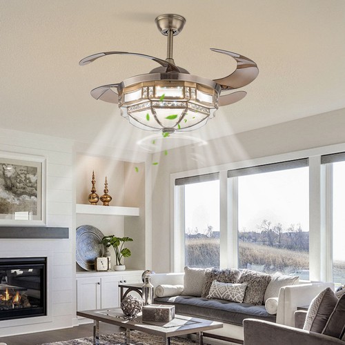 42inch Ceiling Fan Lamp Ceiling Fan Light W/ Remote Control 6 Wind Speed Gears - Picture 5 of 19