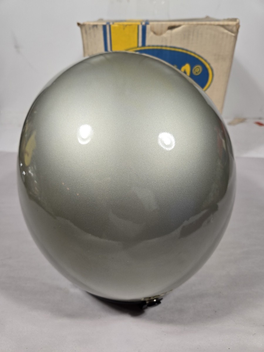 NOS 1970's Buco Blue Line GT Silver Vintage Motorcycle Helmet