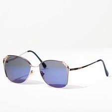 VINTAGE Sunglasses Women's Art Nouveau Gray Lenses Refurbished