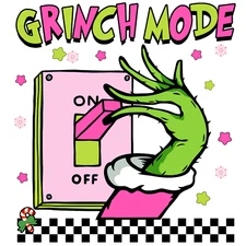 Direct To Film Transfer, Ready to Press, Iron on Transfer, DTF, Grinch