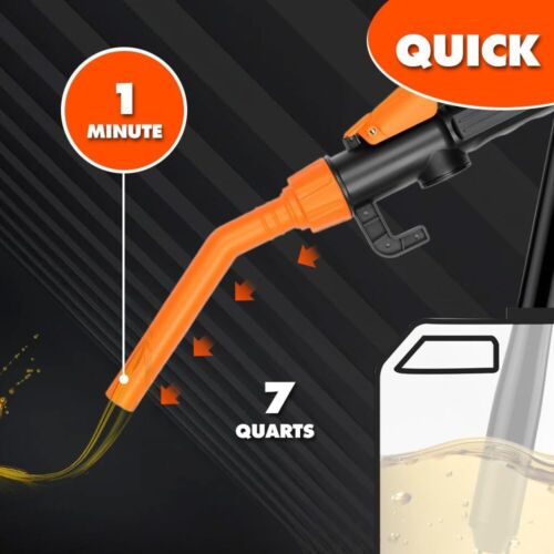 Tragbare angetriebene Batterie Flüssigkeit Transfer Pumpe 2,4 GPM für Kraftstoff Benzin Diesel - Bild 8 von 12