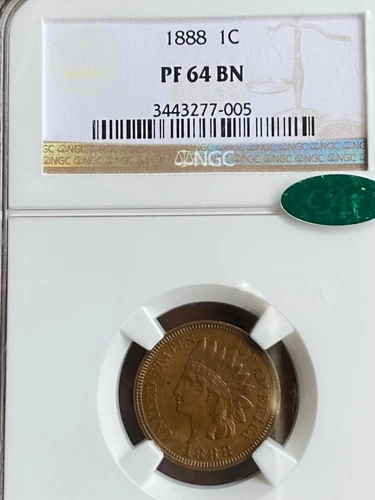 1888    INDIAN HEAD CENT    NGC PF64BN  (  CAC  APPROVED )   PROOF