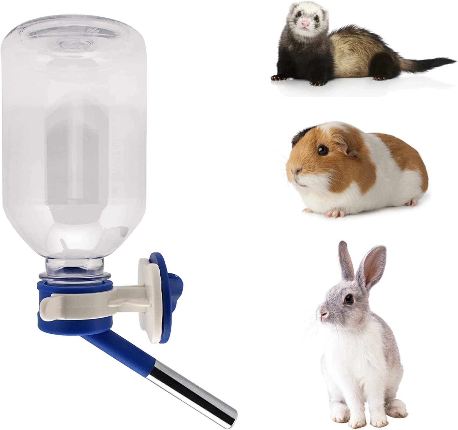 Patented No-Drip Water Bottle/Feeder for Guinea Pigs/Hamster