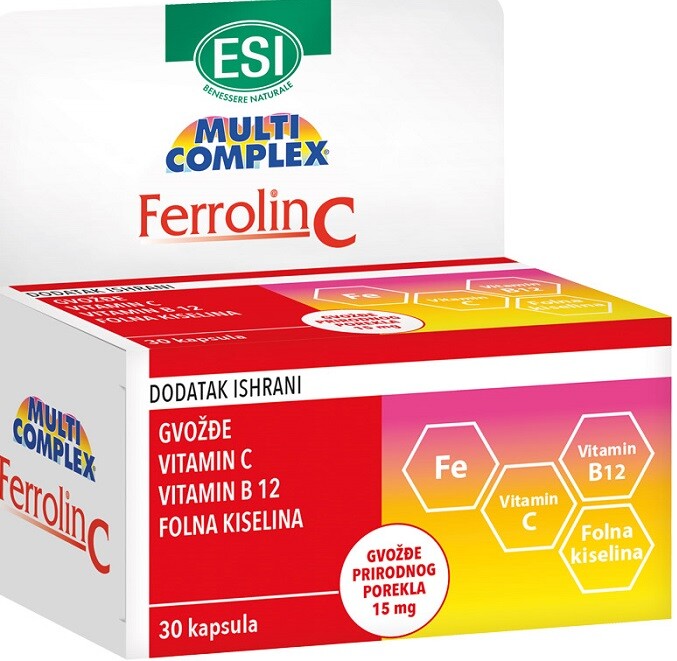 ESI Ferrolin C - 30 cápsulas
