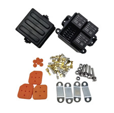 Caja de fusibles de relé de coche de 3 vías portafusibles con relés de 5 pines 40A ranuras para fusibles ATO ATO
