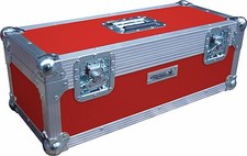 7" Single 300 Swan Flight Case Vinyl Record Box Red Rigid PVC 