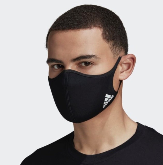 Adidas Face Mask Cover (3Pack) 100 Authentic Black Size M/L (Medium