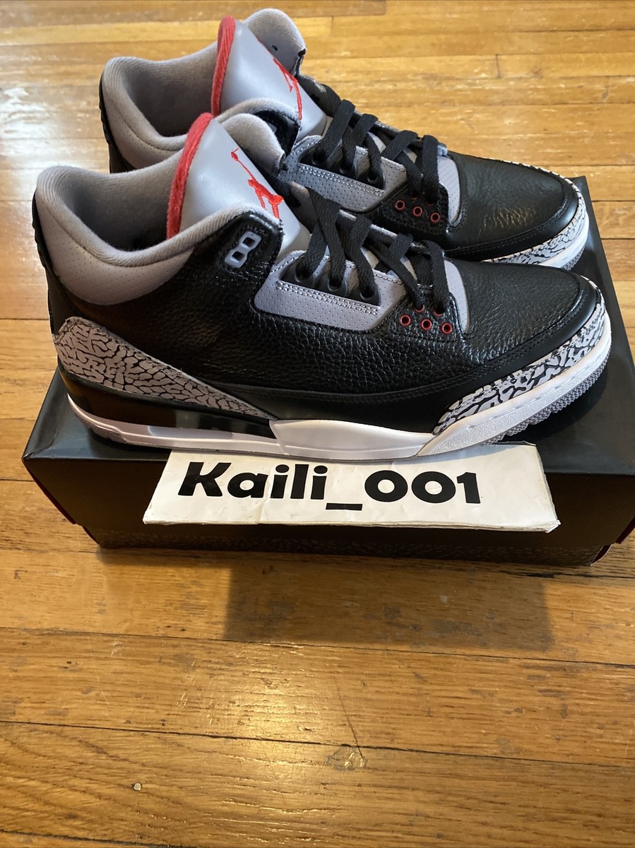 Nike Air Jordan 3 Retro Black Cement 136064-010 A | eBay
