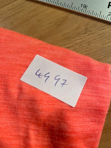 BLOUSE SHIRT CAMISOLE 12 SLEEVELESS SPAGHETTI STRAP ORANGE MATALAN WOMENS 4997 - Picture 7 of 7