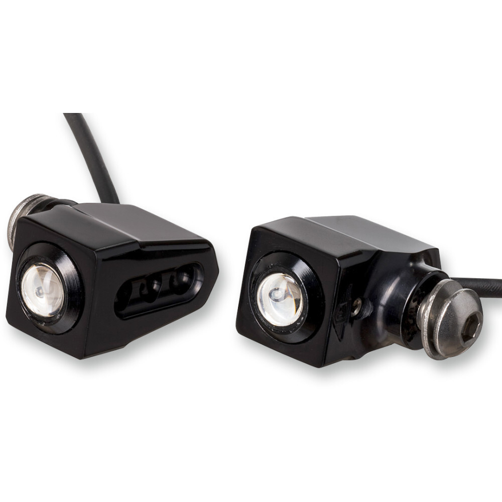 Joker Machine Side-mount LED Turn Signals - Black/Amber | 05-206