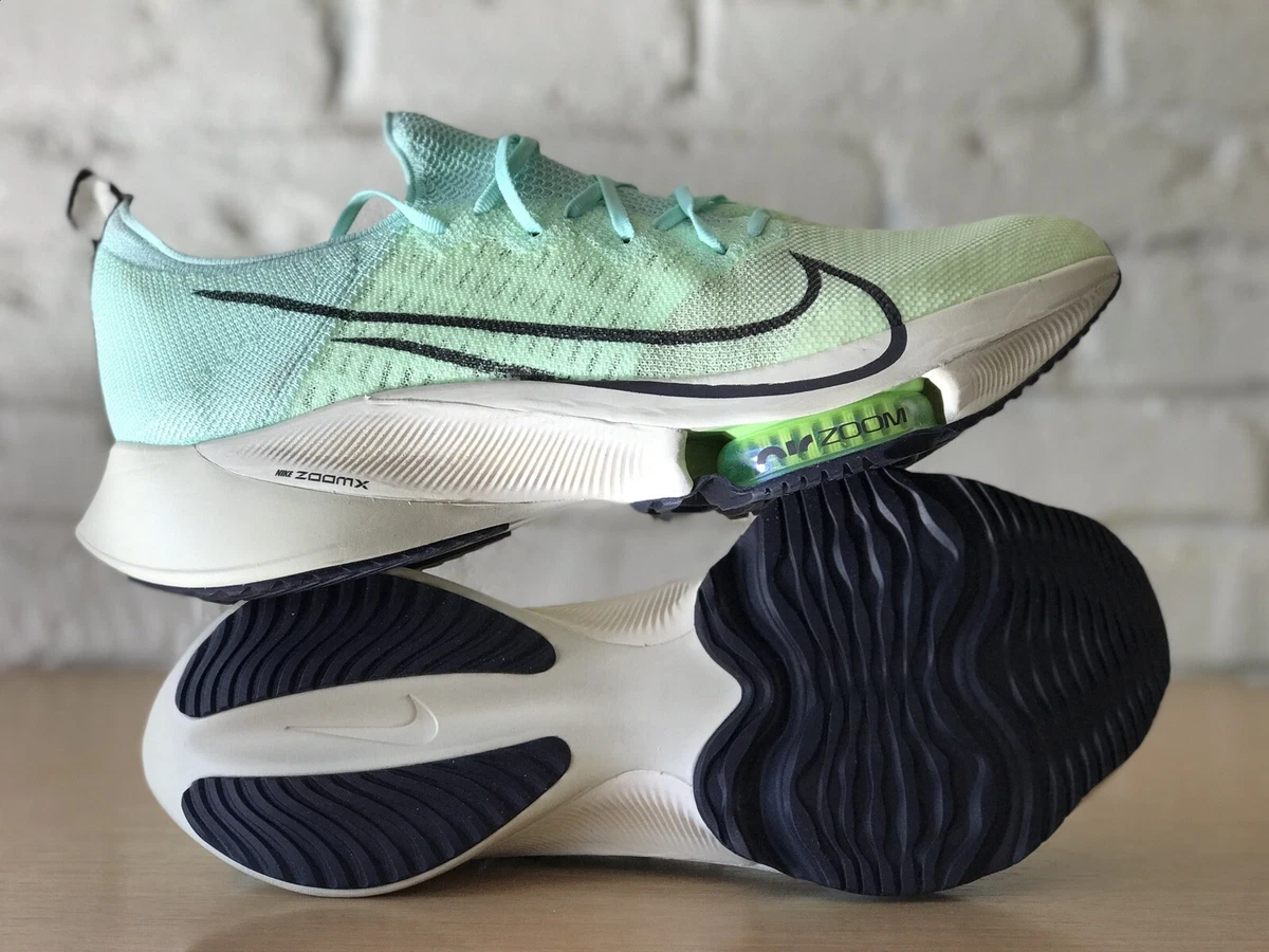 Nike Air Zoom Tempo NEXT% FK Flyknit Barely Volt Mint Foam CI9923-701 Men Sz 14