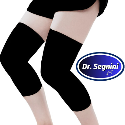 PAIR HIGH ELASTIC NYLON KNITTED KNEE BRACE SUPPORT SLEEVE ANTISLIP COMPRES J9108