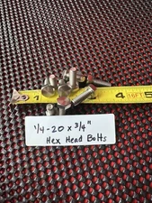 1/4-20 x 3/4” Hex Head Bolts Grade 2 Titanium (pack of 10)