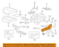 GM OEM 09-17 Acadia Limited Front Seat Components-Outer Finish Pnl 25941769