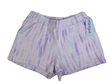 Girls Soft Fleece Pull-On Shorts - Cat  Jack - Purple Tie Dye