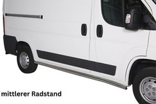 Schwellerrohre ohne Tritt für Peugeot Boxer Bj.06- & 14- Edelstahl poliert Ø63mm